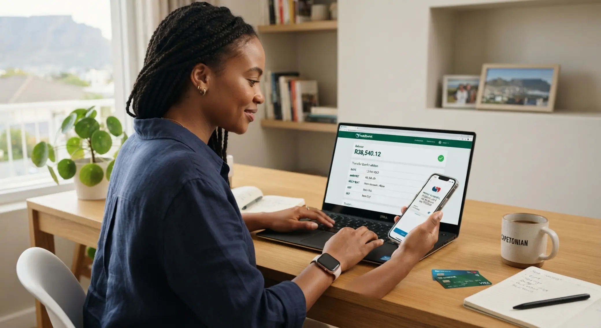 Step-by-step EFT deposit process using online banking