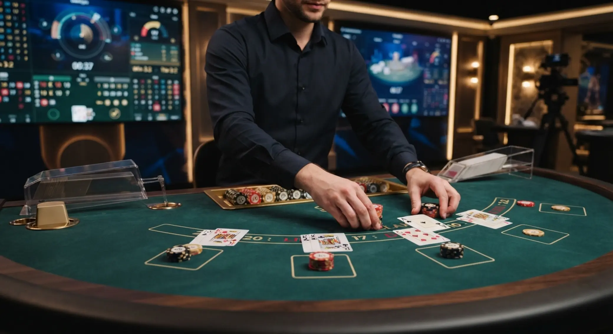 Live Casino and Table Games on BetX Live table studio with roulette or blackjack setup and betting screens