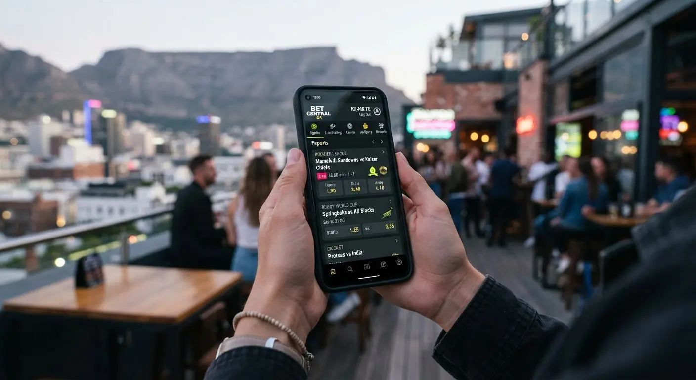 Mobile user accessing BetX-style platform on smartphone